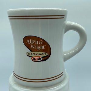 A&W Allen & Wright Classic Roast Coffee Mug Cup Restaurant Advertising